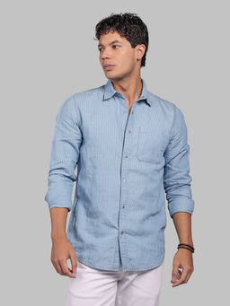ROOKIES - Blue Stripes Relaxed Shirt