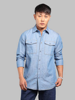 ROOKIES - Blue Stripes Relaxed Shirt