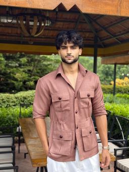 Dressjet - Pink Solid/Plain Regular Shirt