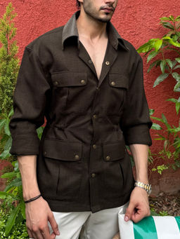 Dressjet - Brown Solid/Plain Regular Shirt