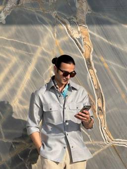 Dressjet - Grey Solid/Plain Regular Shirt