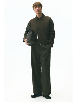 H&M - Men Green Loose Fit Tailo Trousers