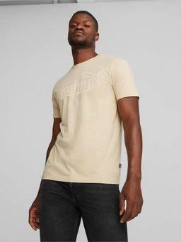 Puma - Ess Elevated Mens Beige T-Shirt