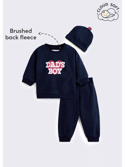 Hopscotch - Brushed Fleece Sweatshirt Jogger with Cap (Set of 3)