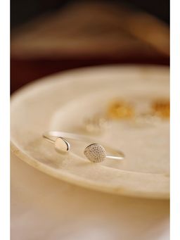 Perfectly Average - Studded Pebble Cuff Bracelet | Silver Plated Women Jewellery