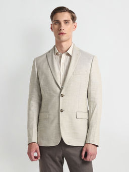 Arrow - Slim Fit Dobby Weave Grey Blazer