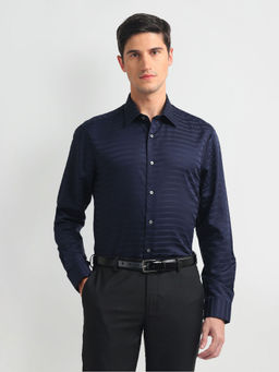 Arrow - Horizontal Stripe Tailored Regular Fit Formal Shirt