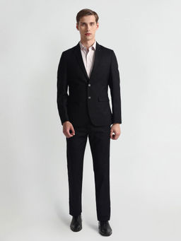 Arrow - Tonal Check Black Two Piece Suit (Set of 2)
