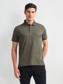 Arrow - Geometric Printed Chest Pocket Polo T-Shirt