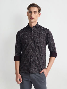 Arrow Sports - Printed Cotton Black Casual Shirt