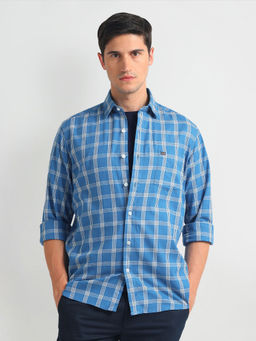 Arrow Sports - Manhattan Slim Fit Cotton Blue Casual Shirt