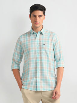 Arrow Sports - Manhattan Slim Fit Cotton Blue Casual Shirt