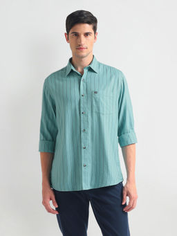 Arrow Sports - Cotton Modal Stripe Casual Shirt