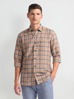 Arrow Sports - Linen Blend Slim Fit Casual Shirt