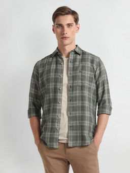 Arrow Sports - Linen Slim Fit Casual Shirt