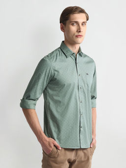 Arrow Sports - Geometric Print Slim Fit Casual Shirt