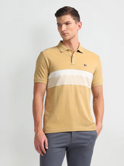 Arrow Sports - Colour Block Cotton Polo T-Shirt