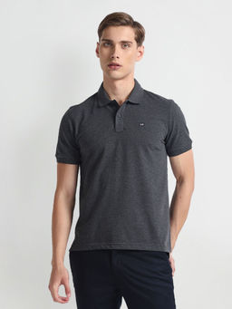 Arrow Sports - Heathered Regular Fit Polo T-Shirt