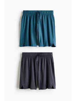H&M - Boys Multi-Color 2-Pack Sports Shorts with Dry Move