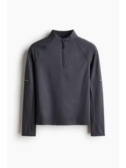 H&M - Boys Grey Warming Mid-Layer Football Top with Thermometer