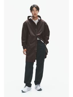 H&M - Men Brown Raincoat with Storm Move