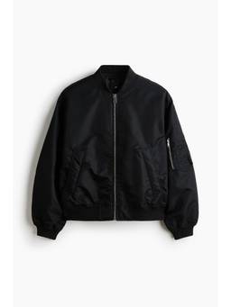 H&M - Men Black Padded Bomber Jacket
