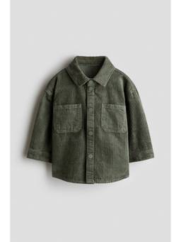 H&M - Boys Green Cotton Corduroy Shirt