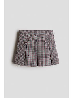 H&M - Girls Multi-Color Bow-Detail Pleated Skirt