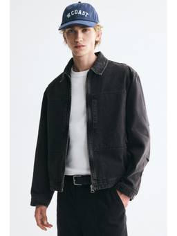H&M - Men Black Denim Workwear Jacket
