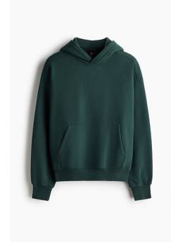 H&M - Men Green Oversized Fit Printed Hoodie