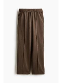 H&M - Men Brown Relaxed Fit Interlock Trouser