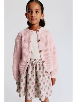 H&M - Girls White Flared Twill Skirt