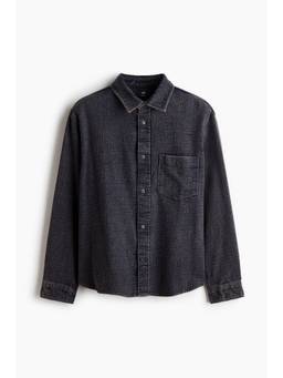 H&M - Men Blue Cotton Overshirt