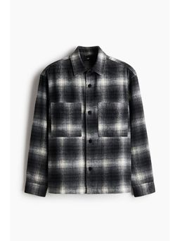 H&M - Men Black Twill Overshirt Shacket