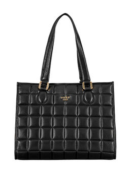 Eske - Black Nappa Leonie Square Tote Bag For Women