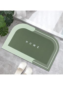 Story@Home - Nappa Leather Green Solid Encore Door Mat