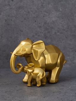 HOME 360 - Gold Tusker Statue Idol