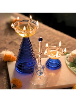 Muun Home - Glass Festive Gift Box - Blue