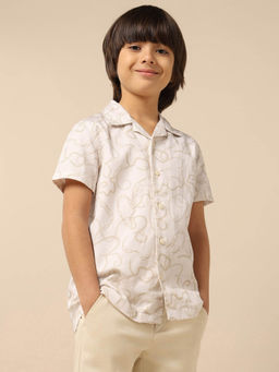 U.S. POLO ASSN. - Kids Boys All Over Printed Satin Shirt