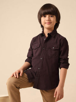 U.S. POLO ASSN. - Kids Boys Regular Fit Solid Shirt