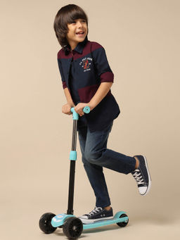 U.S. POLO ASSN. - Kids Boys Colourblocked Oxford Shirt