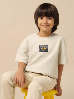 U.S. POLO ASSN. - Kids Boys Textured Boxy Fit T-Shirt