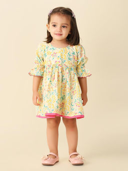 Fabindia - Multi Cotton Printed Dress