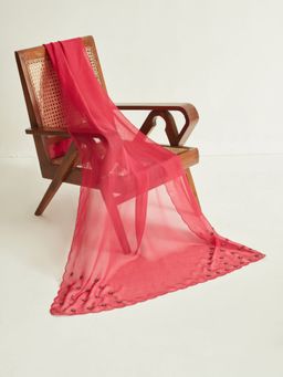 Ancestry - Pink Organza Scallop Dupatta