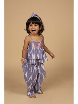 Poochkie - Multi-Color Embroidered Kurti and Dhoti (Set of 2)