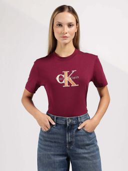 Calvin Klein - Embroidered Logo Regular Fit Cotton T-Shirt