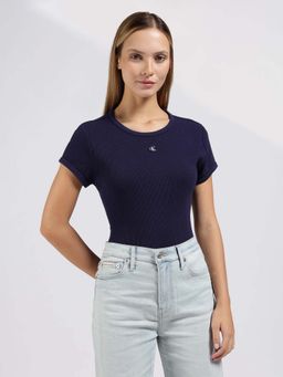 Calvin Klein - Textured Slim Fit Cotton T-Shirt