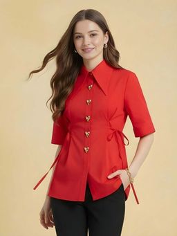 Uptownie - Pure Cotton Heart Button Waistcoat