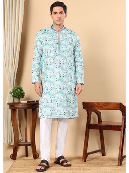 TATTVA - Men Embroidered Thread Work Sequinned Kurta
