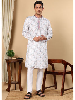 TATTVA - Men Embroidered Thread Work Sequinned Kurta